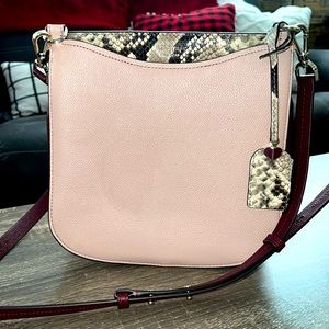 EUC Kate Spade Crossbody Bag Pink & Purple with Snakeskin